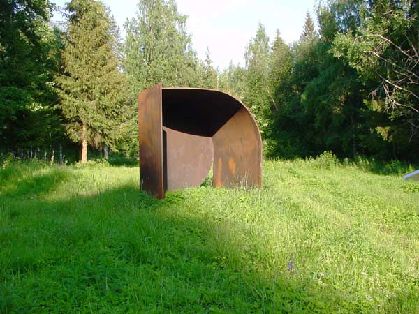 cor-ten steel sculpture - sculptures in the sculpture park, Open Air Museum POAM