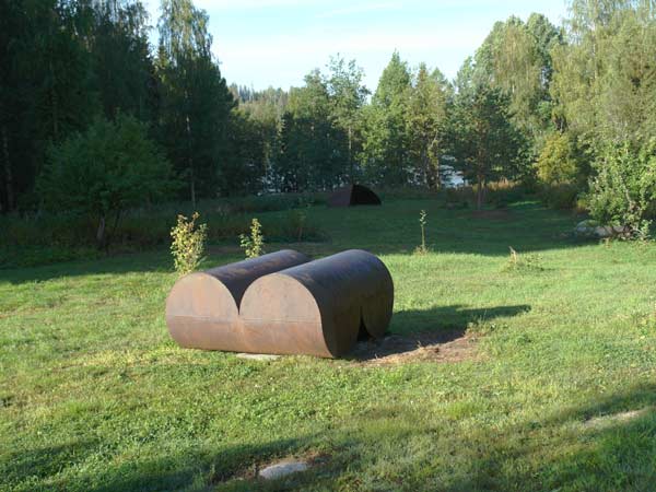 cor-ten steel sculpture - sculptures in the sculpture park, Open Air Museum POAM