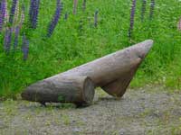 Woodenl sculptures by the sculptor Lucien den Arend are installed in sculpture park, Open Air Museum POAM.